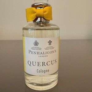 Penhaligon's Clear Glass Cologne Bottle with Yellow Accent